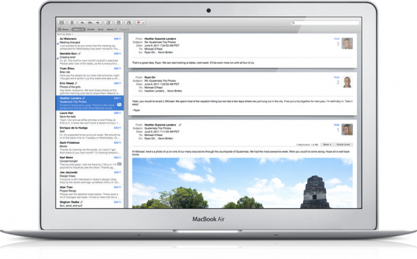 Mail 5 rodando no OS X Lion