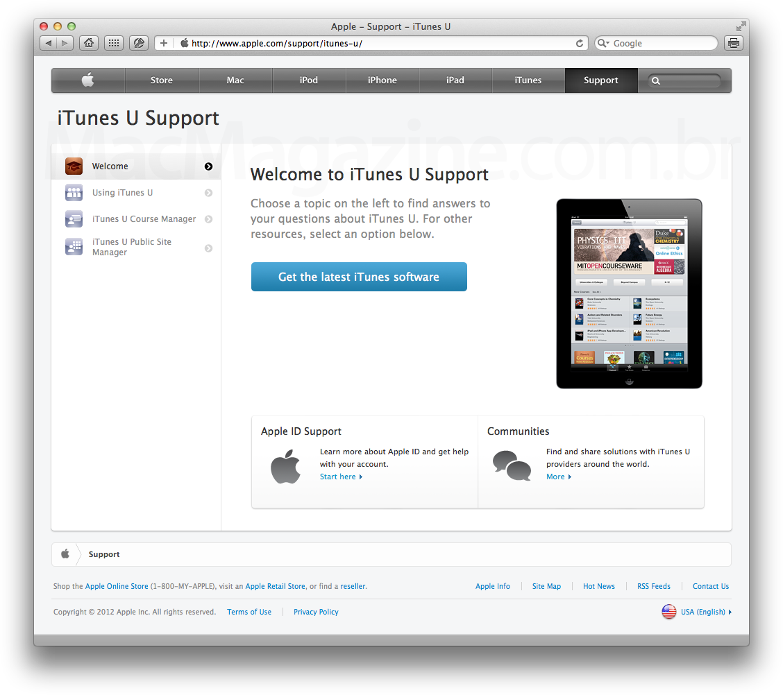 Apple Support - iTunes U