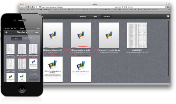 Arquivos do iCloud no Mac e no iPhone