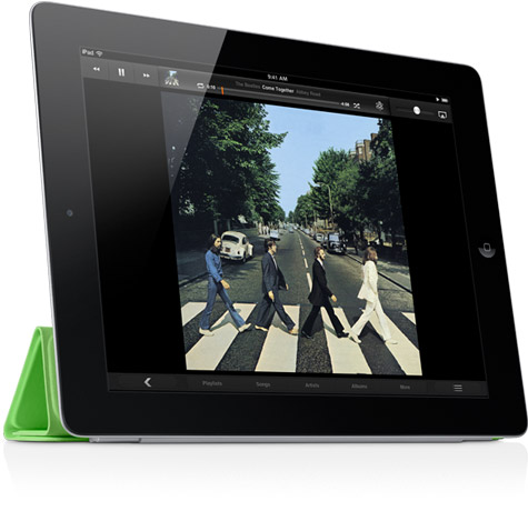 Beatles tocando no iPad 2