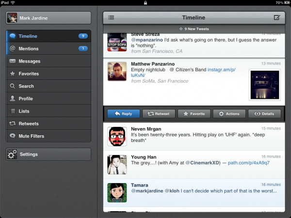 Tweetbot para iPad
