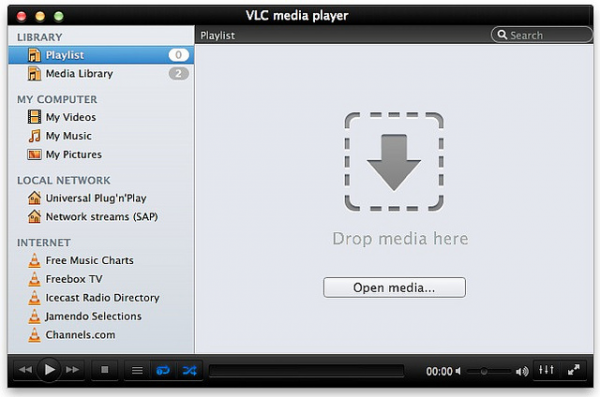 VLC 2.0 - Interface preta