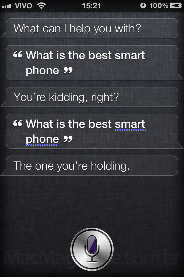Best smartphone - Siri