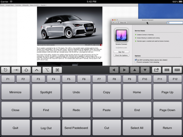 Screens VNC - iPad