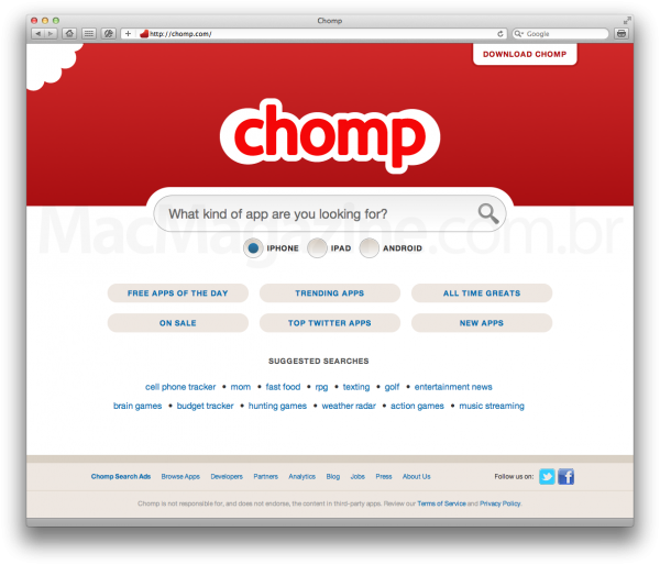 Site do Chomp