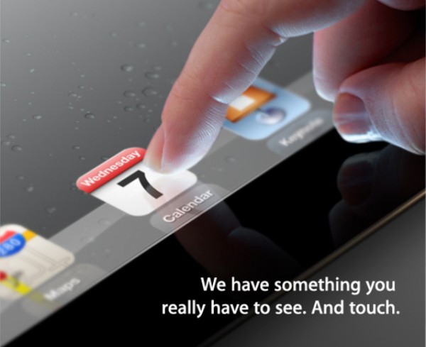 Convite para lançamento do novo iPad - Apple
