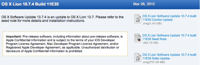 OS X 10.7.4, build 11E35