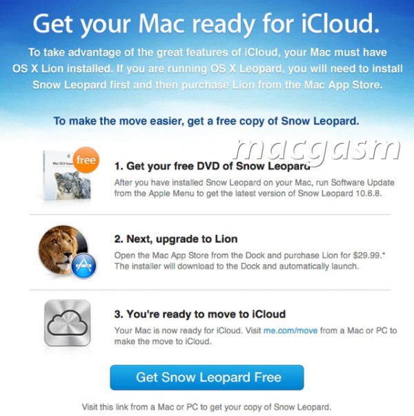 Apple oferece o Snow Leopard gratuitamente para usuários do MobileMe
