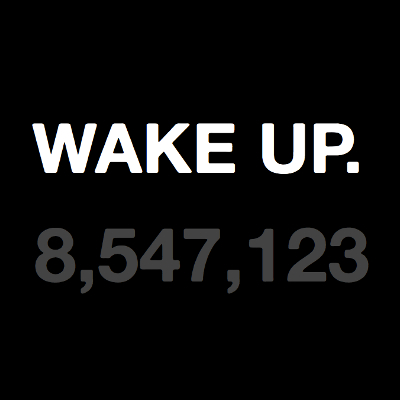 WAKE UP.