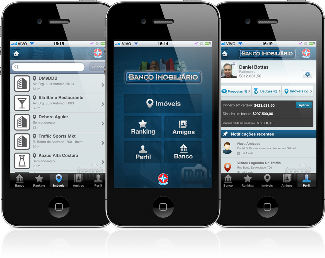 Banco Imobiliário Geolocalizado - iPhones