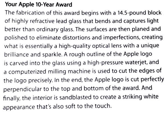 Carta da Apple de prêmio