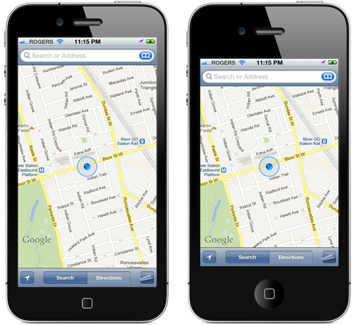 Mockup de iPhone com tela maior - app