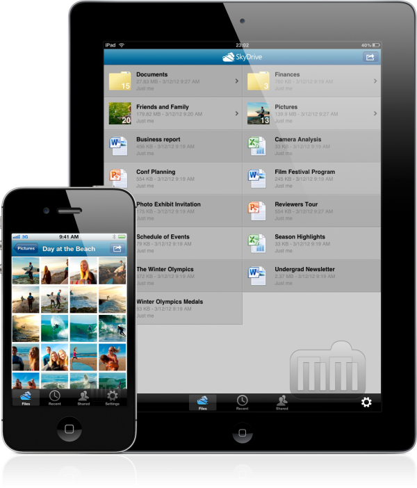 Microsoft SkyDrive - iPhone e iPad