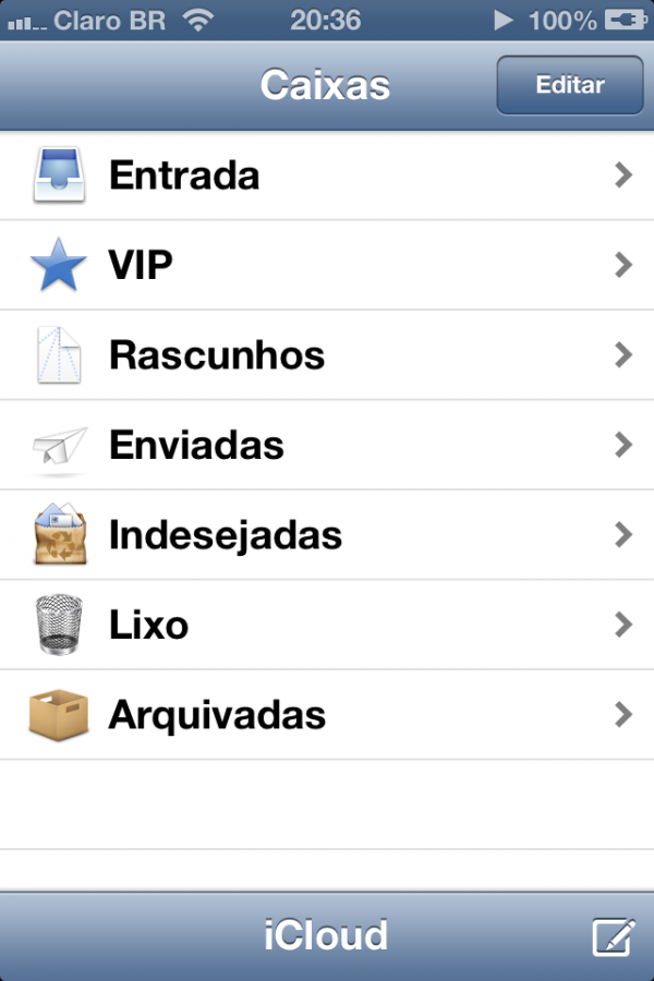 Screenshot do iOS 6 beta