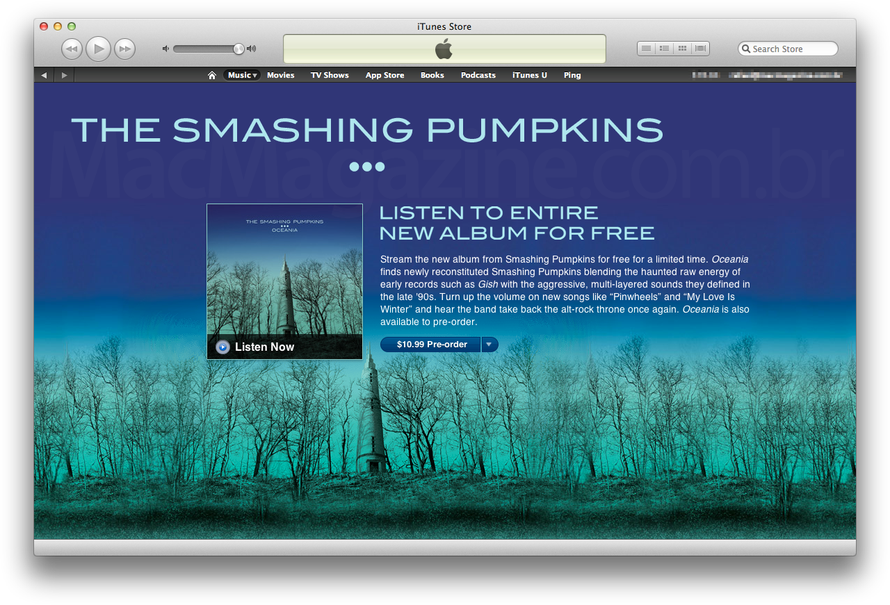 Smashing Pumpinks na iTunes Store