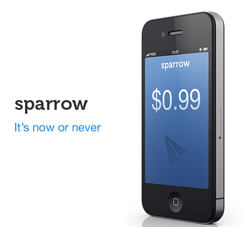 Sparrow para iPhone em promoção
