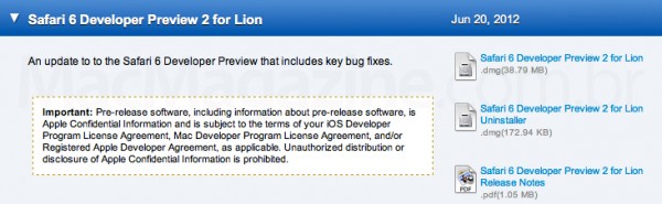 Safari 6 Developer Preview