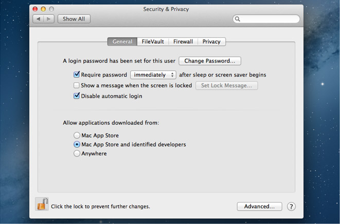 Gatekeeper do OS X Mountain Lion