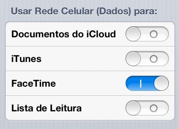 Rede de dados no iOS 6 beta 2
