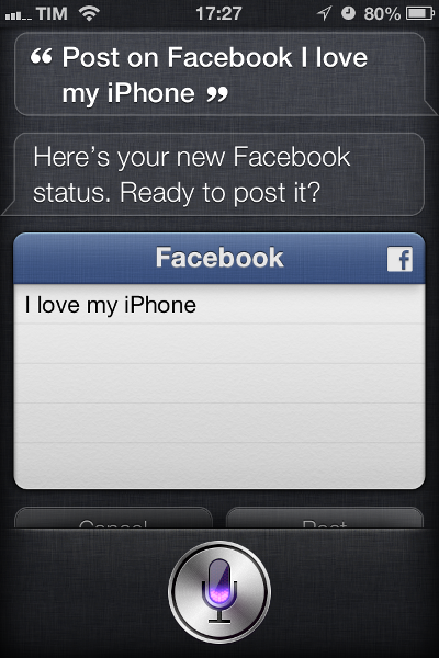 Postagem em rede social no iOS 6 beta 2