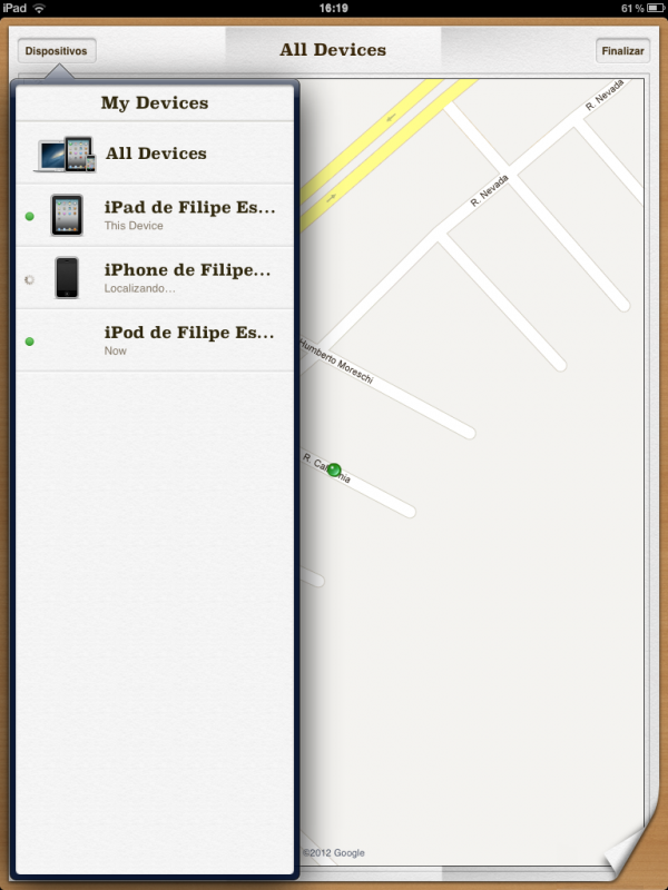 Find My iPhone beta no iOS 6