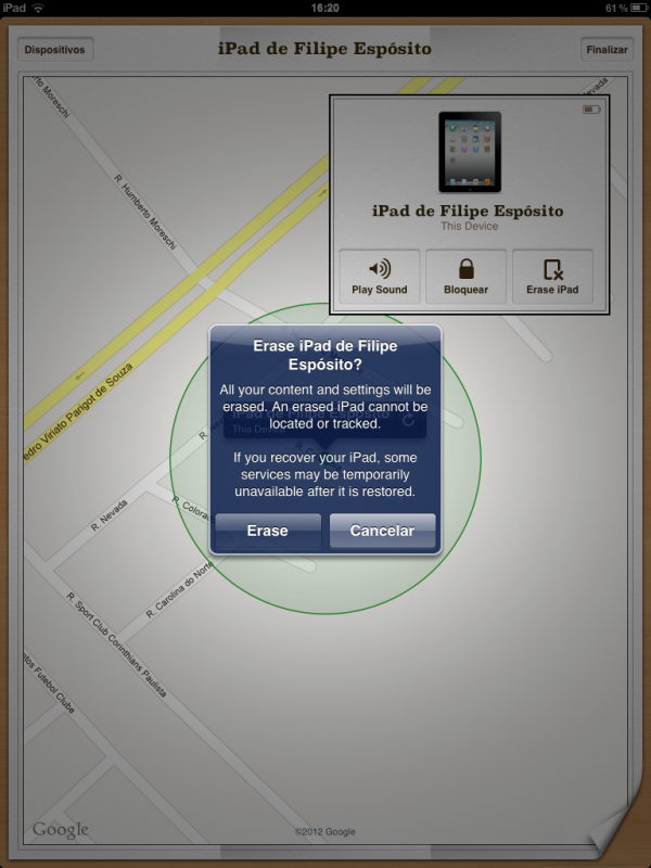 Find My iPhone beta no iOS 6