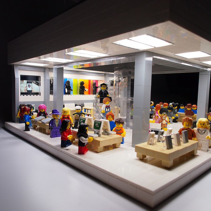 Apple Store, Fifth Avenue feita com LEGO