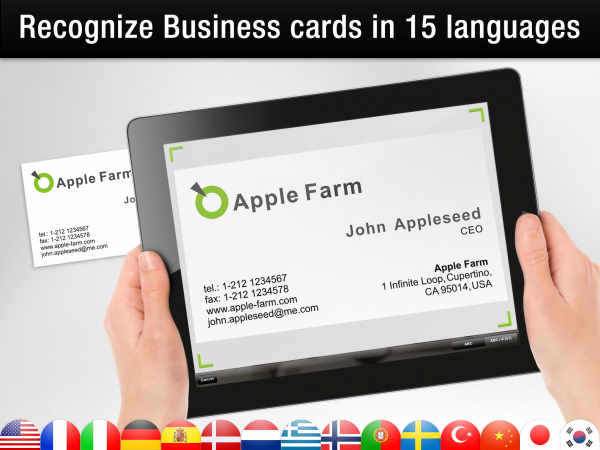 Business Card Reader HD - iPad