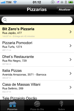 Pizzarias - iPhone