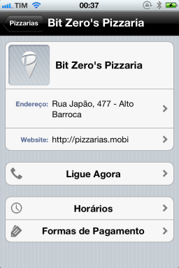 Pizzarias - iPhone