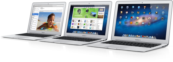 MacBooks Air enfileirados