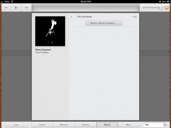 Completar álbum no iOS 6