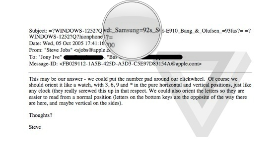 Email enviado por Steve Jobs