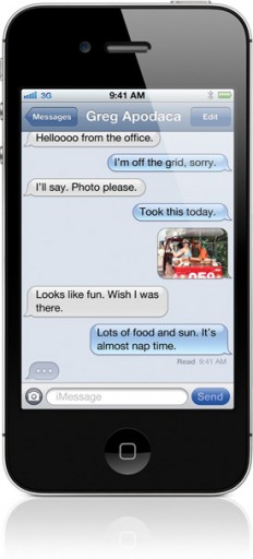 iMessage no iPhone 4S