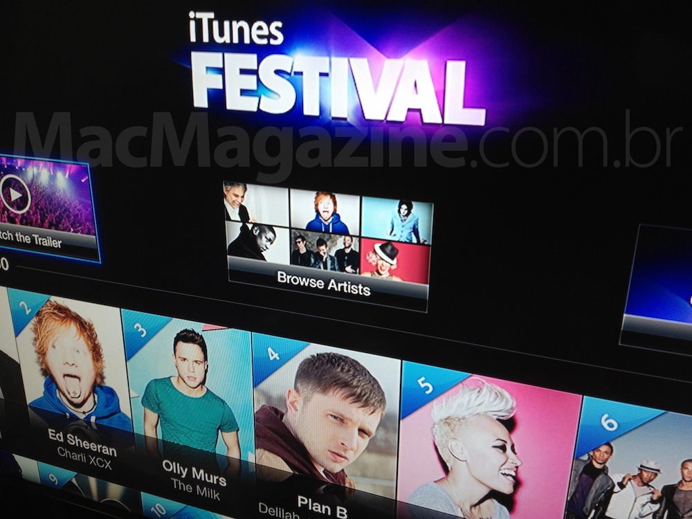 iTunes Festival em Apple TVs