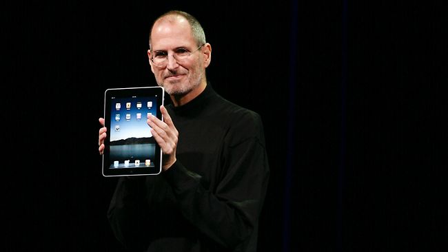 Steve Jobs apresentando o iPad