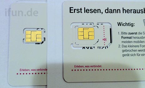 Cartão Nano-SIM da Deutsche Telekom