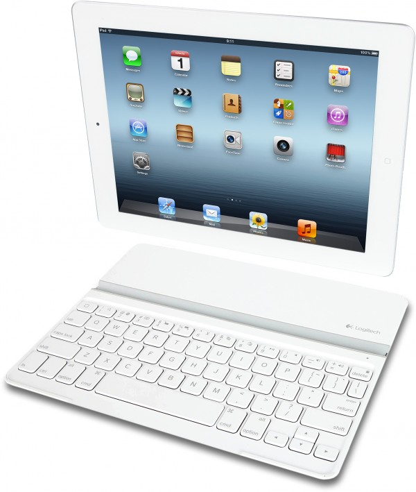 Logitech Ultrathin Keyboard Cover branco com iPad