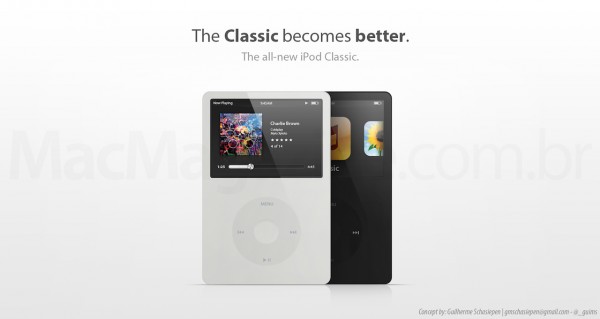 Conceito de iPods classic e touch