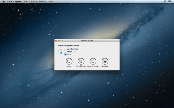 RetinaCapture - OS X