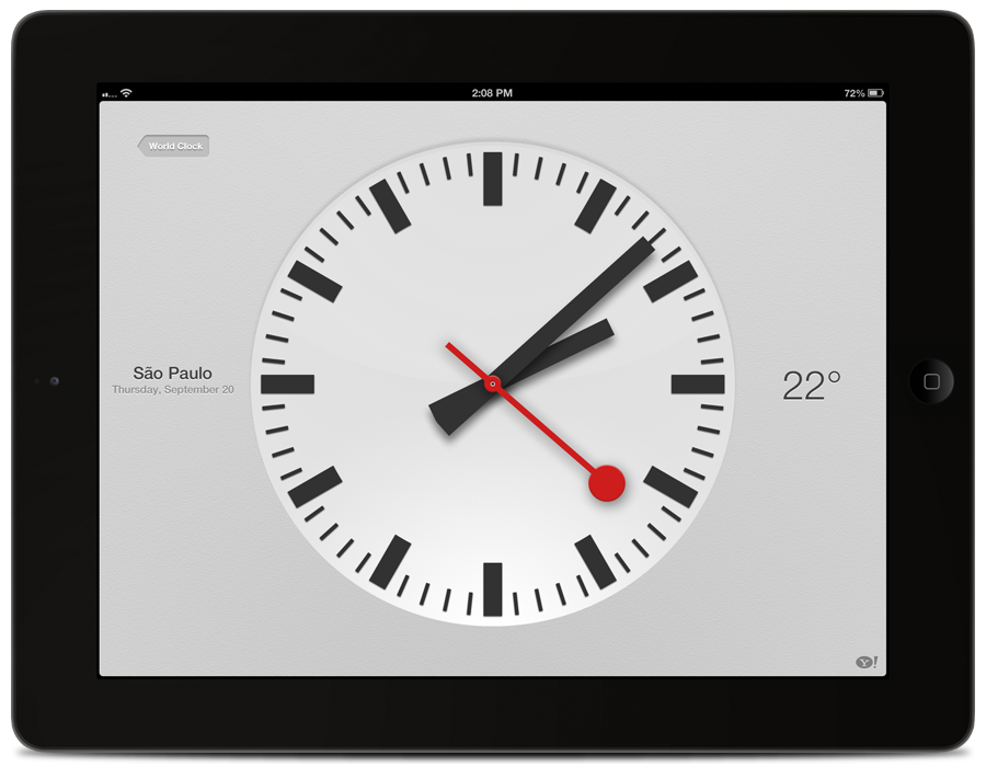 Relógio do iPad