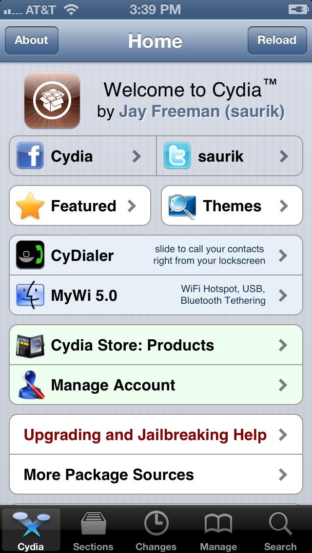 Cydia Store no iPhone 5