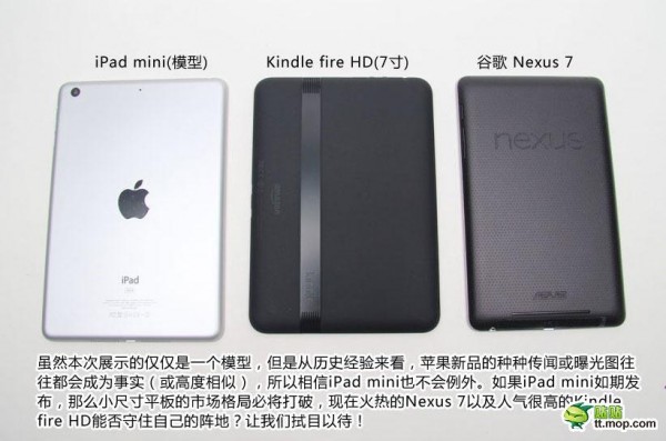 iPad mini vs. Kindle Fire HD vs. Nexus 7
