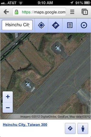 Instalação em Taiwan (mapas do Google)
