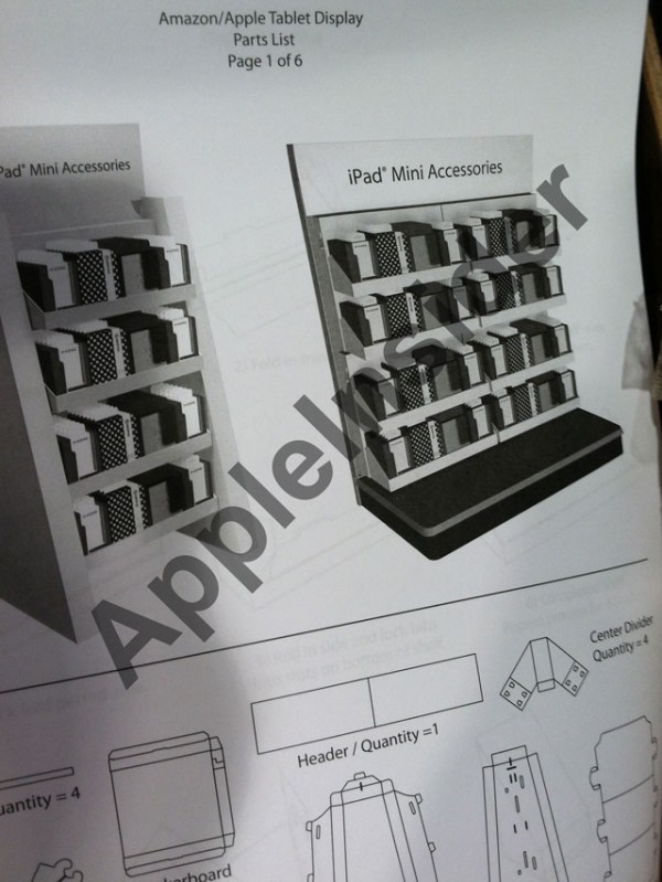 Display criado para acessórios do "iPad mini"