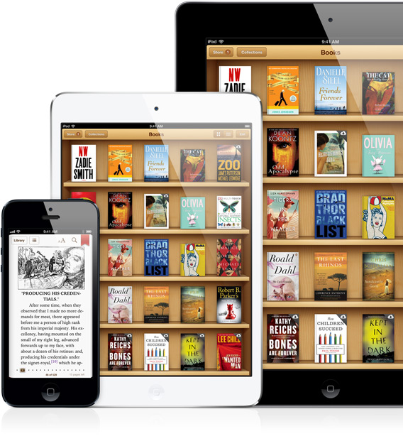 iBooks em iPad, iPad mini e iPhone 5