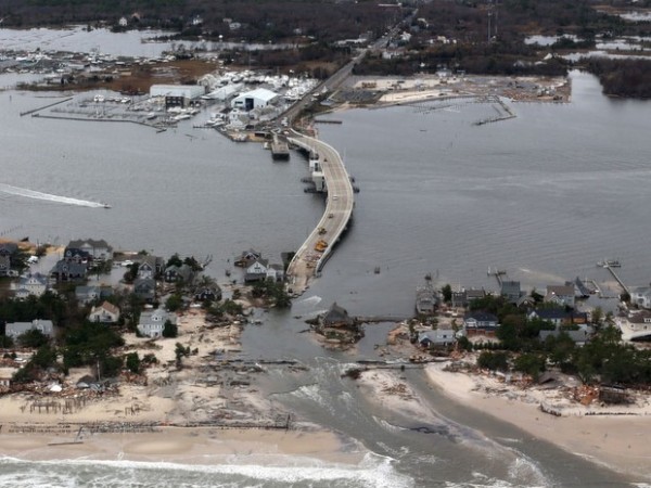 Estragos causado pela tempestade Sandy, em Nova Jersey