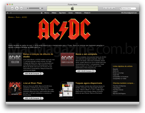 AC/DC na iTunes Store