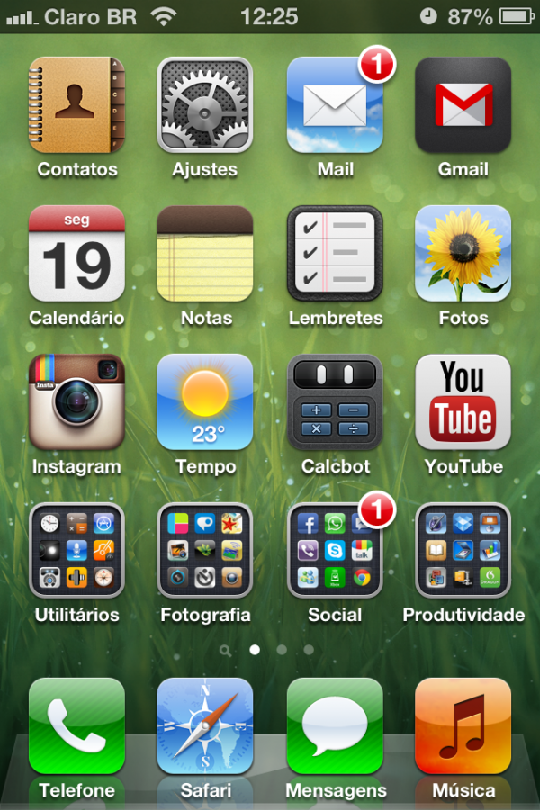 Screenshot do iPhone 4S