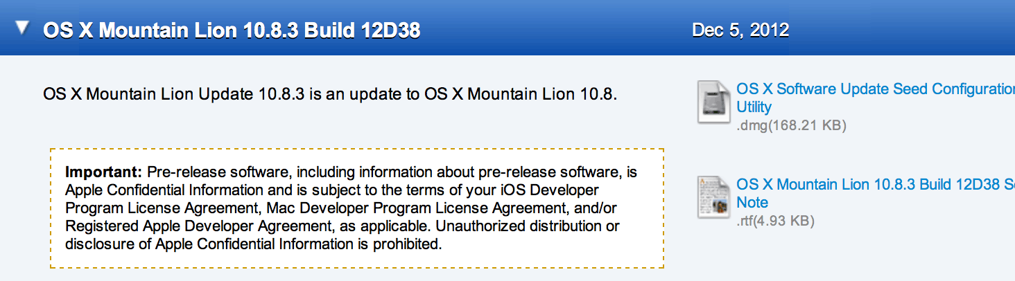 Build do OS X 10.8.3